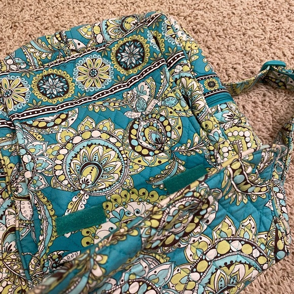 Green Peacock Vera Bradley Backpack - Picture 5 of 9